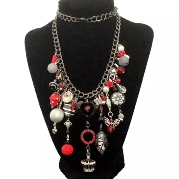 ART BY AMY LABBE New Gorgeous Necklace 13” long - Picture 3 of 15